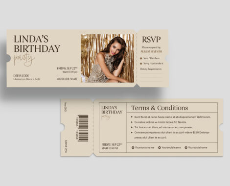 Event Ticket Template in AI PSD EPS