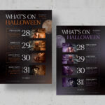 Halloween What's On Flyer Template in AI EPS PSD