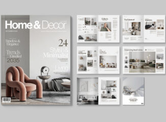 Interior Design Magazine Template in INDD format