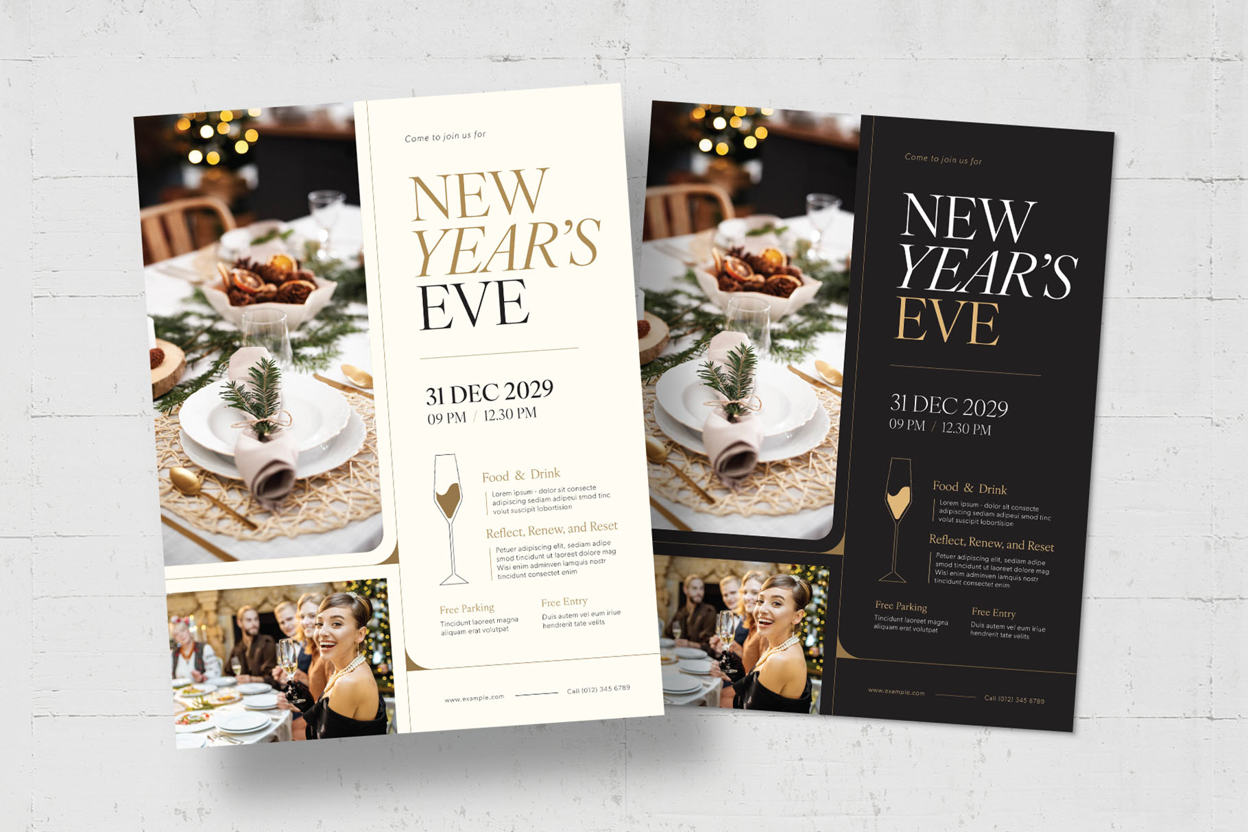 New Year Flyer Template in AI PSD EPS