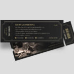 NYE Event Ticket Template in AI PSD EPS