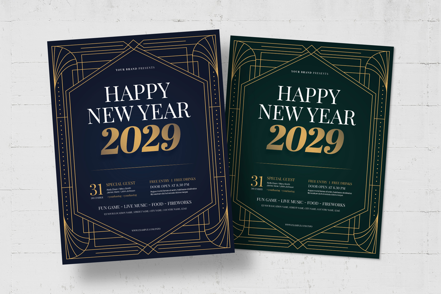 NYE Flyer Template in AI PSD EPS