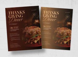Thanksgiving Flyer Template in PSD AI