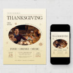 Thanksgiving Flyer in AI PSD EPS