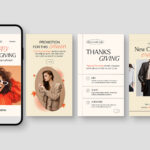 Thanksgiving Social Media Banners in AI PSD EPS