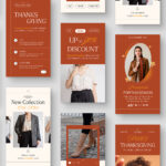 Thanksgiving Social Media Banners in AI PSD EPS