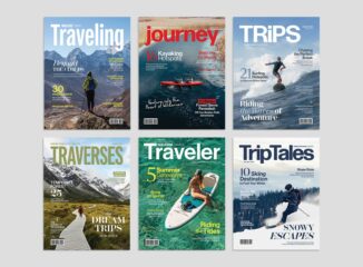 Travel Magazine Cover Templates Set in AI PSD EPS