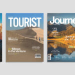 Travel Magazine Cover Template Set in AI PSD EPS