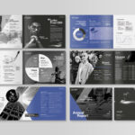 Annual Report Landscape Brochure Template for InDesign