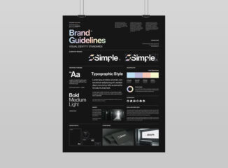 Brand Guidelines Poster Template in AI EPS INDD