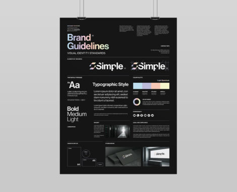 Brand Guidelines Poster Template in AI EPS INDD