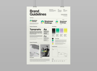 Brand Guidelines Poster Template in AI PSD EPS