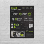 Brand Guidelines Poster Template for AI PSD EPS