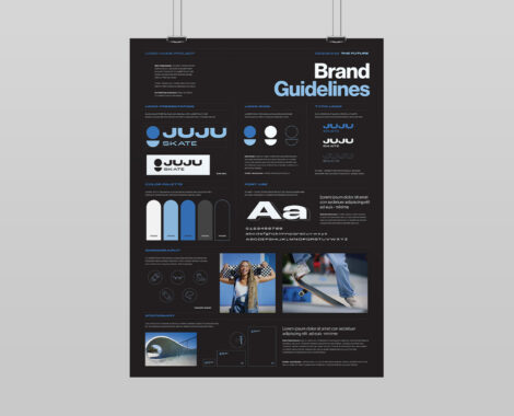 Brand Guidelines Poster in AI EPS PSD