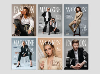 Fashion Magazine Cover Templates in AI EPS PSD