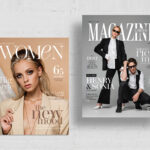 Fashion Magazine Cover Templates in AI EPS PSD