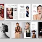 Fashion Magazine Template in INDD format