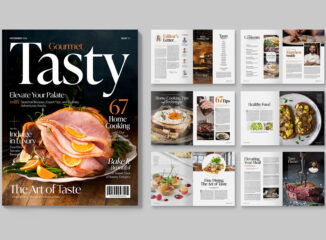 Food Cooking Magazine Template for InDesign