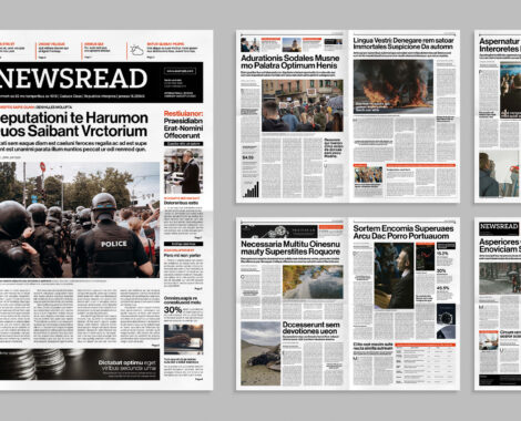 Modern Tabloid Newspaper Template for InDesign