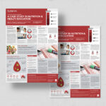 Medical Case Study Poster Template for InDesign