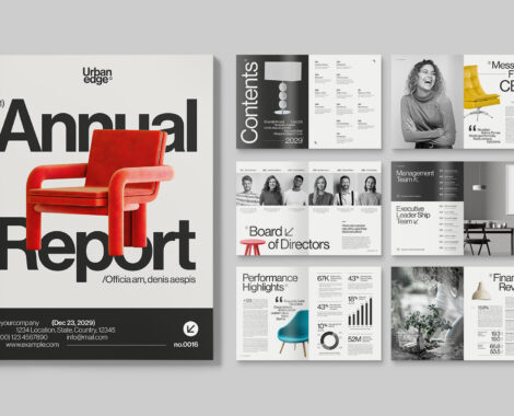 Annual Report Template for InDesign