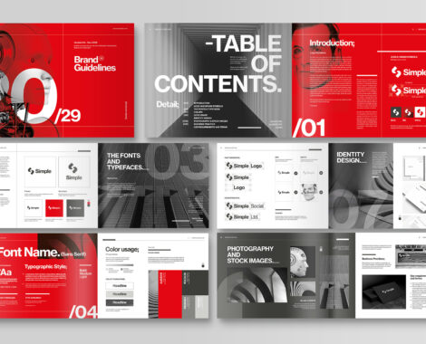 Brand Guidelines Brochure Template for InDesign