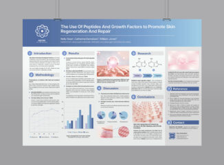 Case Study Research Poster Template for InDesign