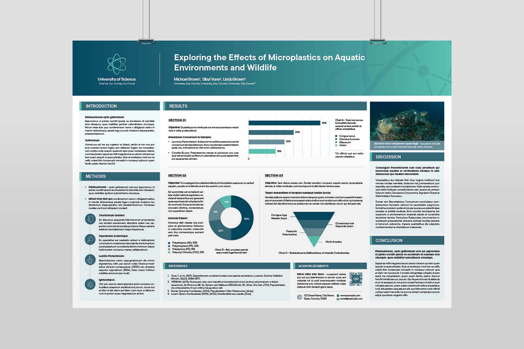 Case Study Research Poster Template for InDesgin