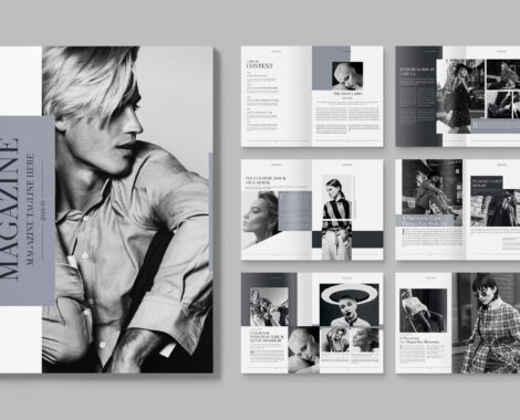 Simple Fashion Magazine Template for InDesign