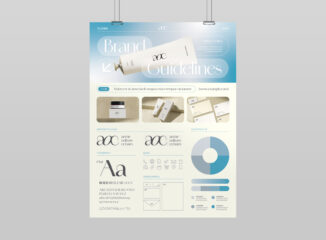 Brand Guidelines Poster Template in AI EPS PSD