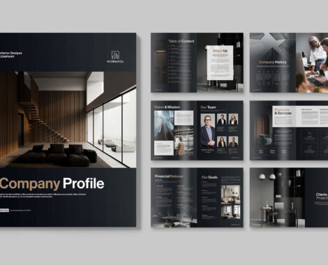 Company Profile Template INDD format