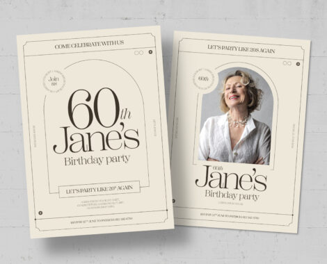 Birthday Flyer Template for InDesign Format