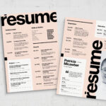 Bold Resume Template for InDesign INDD
