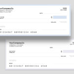 Blank Check / Cheque Template for AI EPS PSD INDD