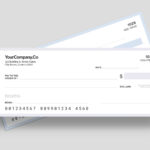 Blank Check / Cheque Template for AI EPS PSD INDD