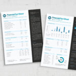 Finance Fact Sheet Template for InDesign INDD