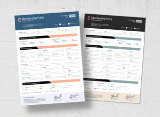 Registration Form for InDesign format