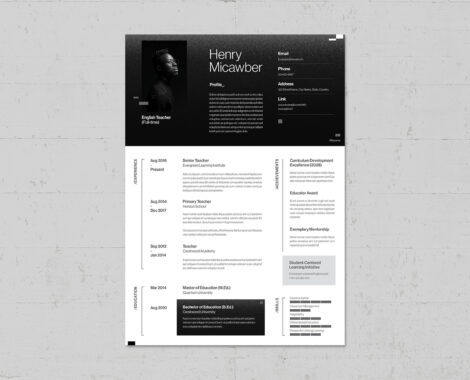 Resume Template INDD format