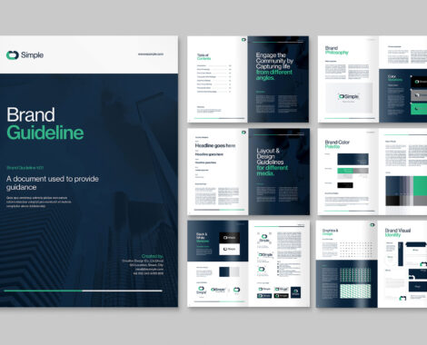 Brand Guideline Template in INDD format