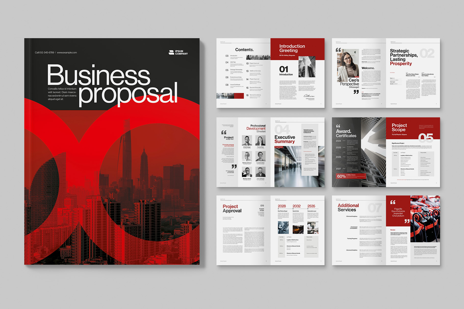 Business Proposal Template in INDD format