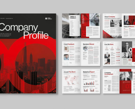 Company Profile Template in INDD format