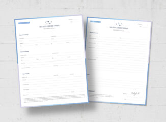 Design Brief Form Template in INDD format