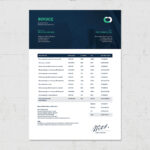 Invoice in INDD format