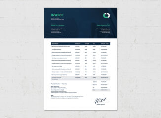 Invoice in INDD format