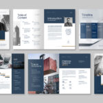 Annual Report Brochure Template in INDD format