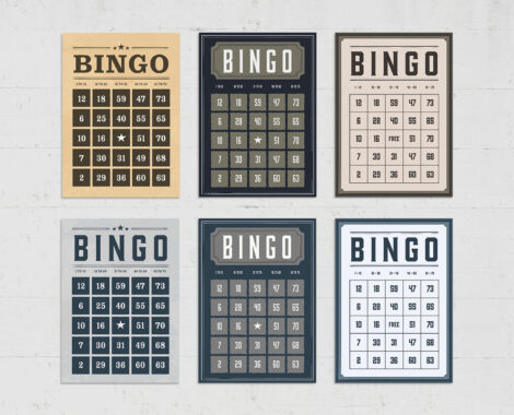 Bingo Cards Template in AI & EPS formats