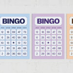 Bingo Cards in PSD EPS AI