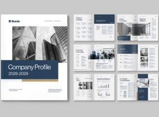 Company Profile Brochure Template in INDD format