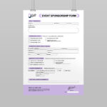 Event Sponsorship Form Template in INDD format