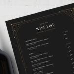 Wine List Template in INDD & IDML